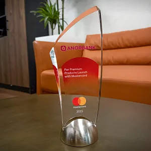 ANORBANK World Elite premium mahsulotini ishga tushirgani uchun Mastercard mukofotiga sazovor bo‘ldi